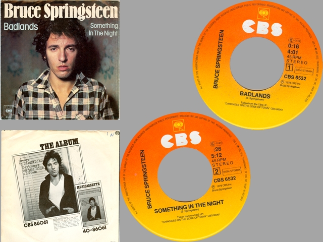 Bruce Springsteen - BADLANDS / SOMETHING IN THE NIGHT
